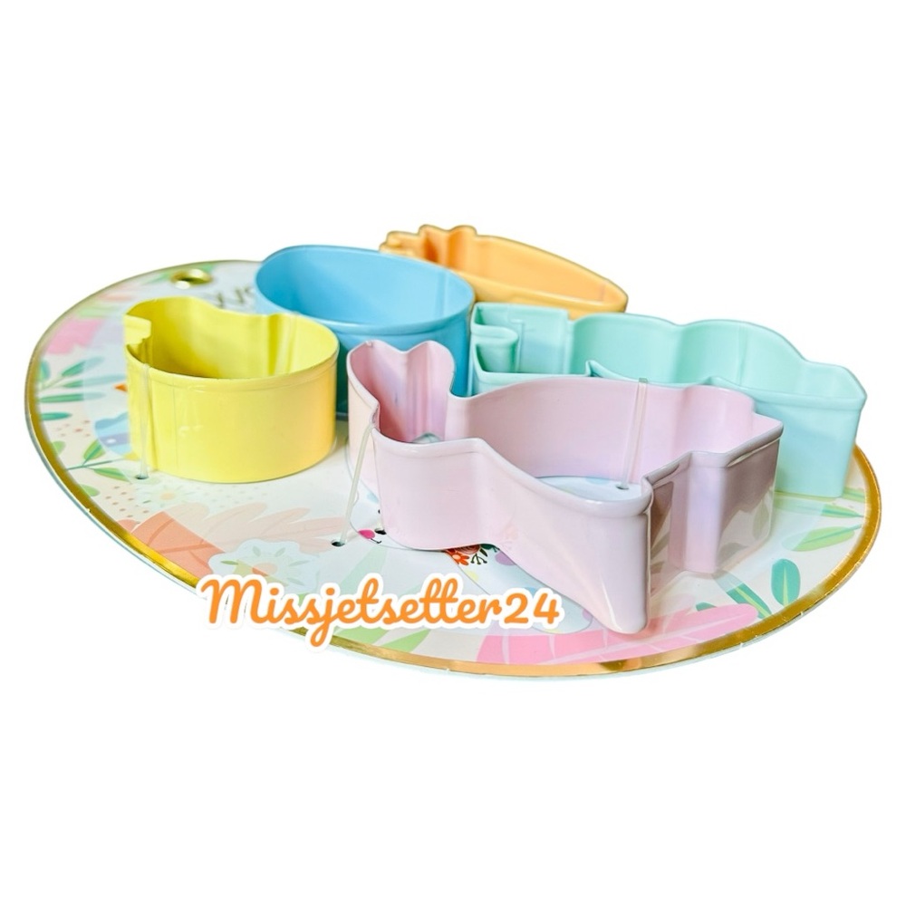 CWC Spring Easter Egg Snack Box Food Storage Container & Cookie Cutters Pastel - Picture 4 of 11